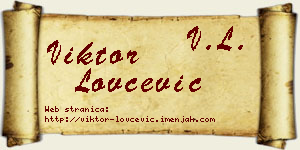 Viktor Lovčević vizit kartica
